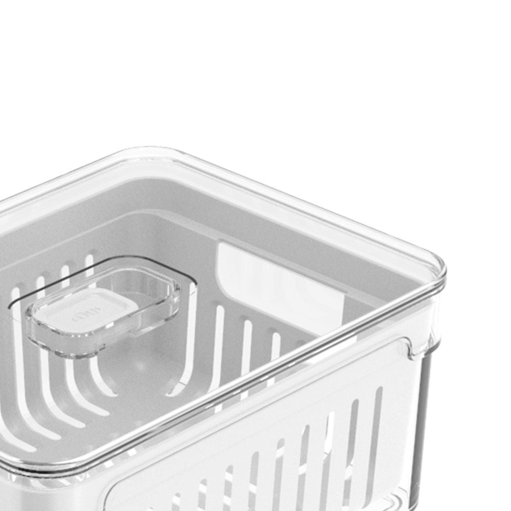 Organizador Clear com Cesto 2,2l Natural - Ou