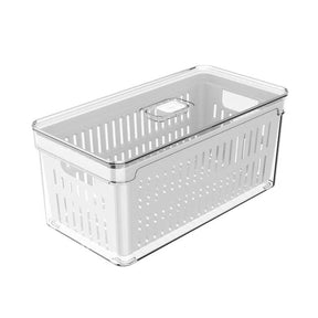 Organizador de Geladeira com Cesto Clear Fresh 5l Natural - Martiplast