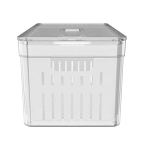 Organizador de Geladeira com Cesto Clear Fresh 5l Natural - Martiplast