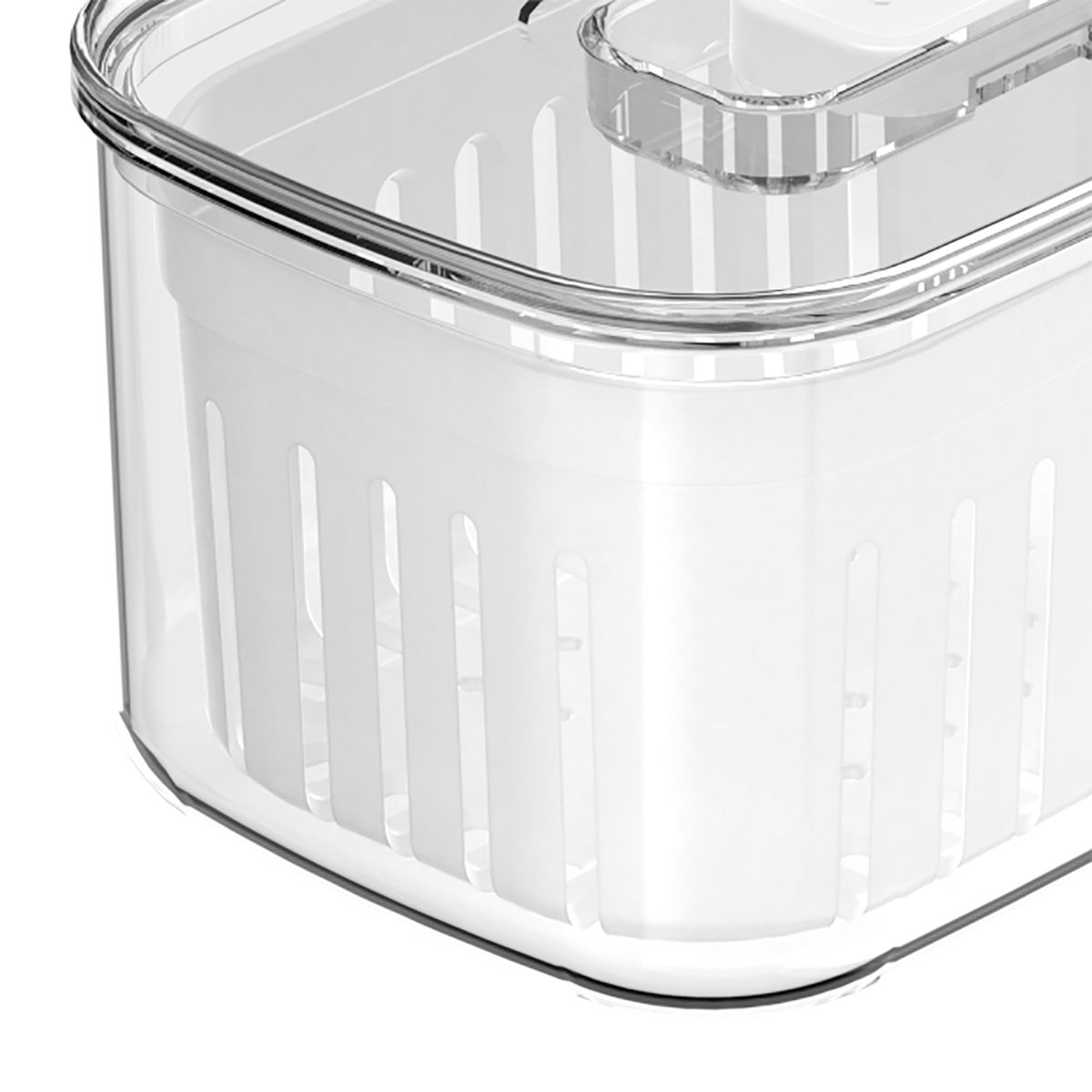 Organizador com Cesto Clear Fresh 650mL Natural - Ou