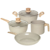 Jogo de Panelas Marble Edition 4 Peças Cinza Claro - Oster