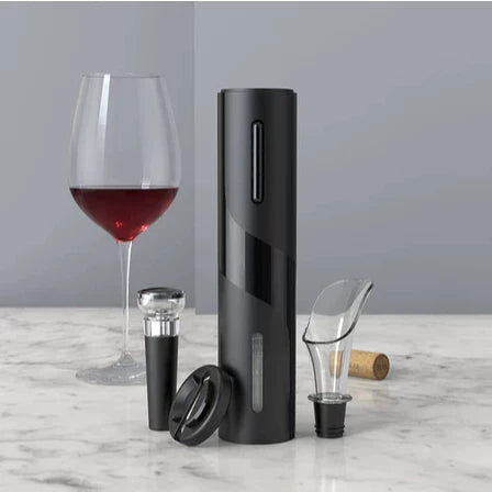 Abridor de Vinho Elétrico Recarregável com Cortador de Lacre