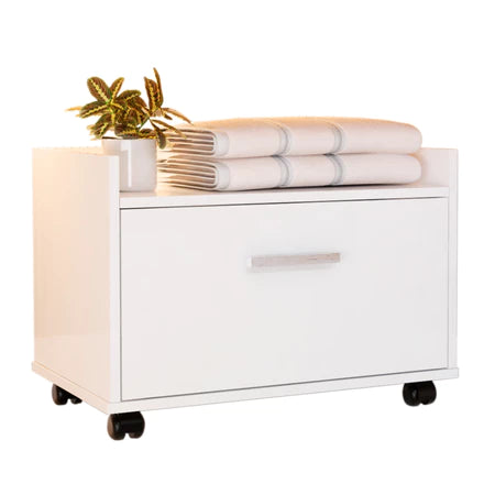 Armário Gabinete para Banheiro com Rodinhas e Gaveta – Organização Inteligente em Espaços Pequenos