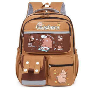 A Mochila Capivara que Todo Mundo Quer: Espaçosa, Impermeável e Super Fofa-OFERTA VOLTA ÁS AULAS