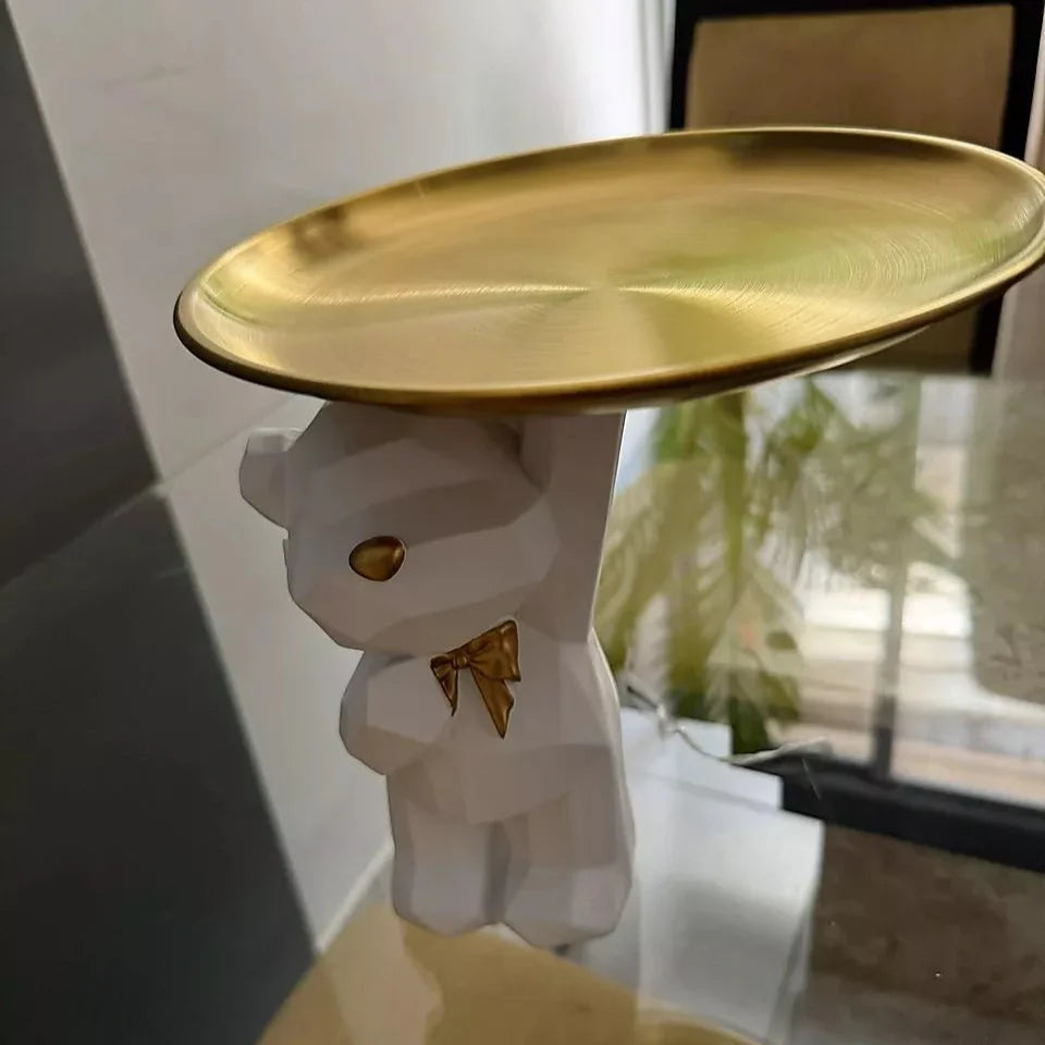 Bandeja Golden Lux  3 Unid– Aço Inoxidável Dourado 20cm