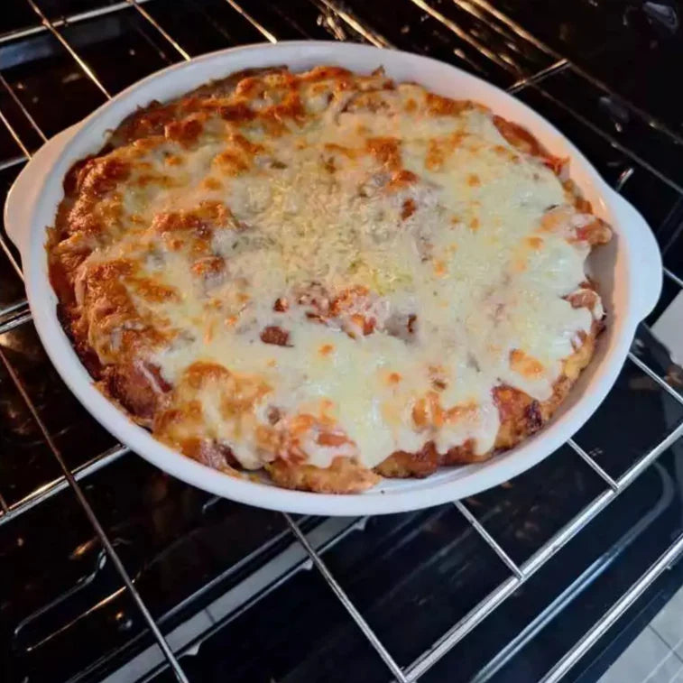 Travessa de Porcelana Redonda com Alça 700ml – Elegância para Servir com Estilo